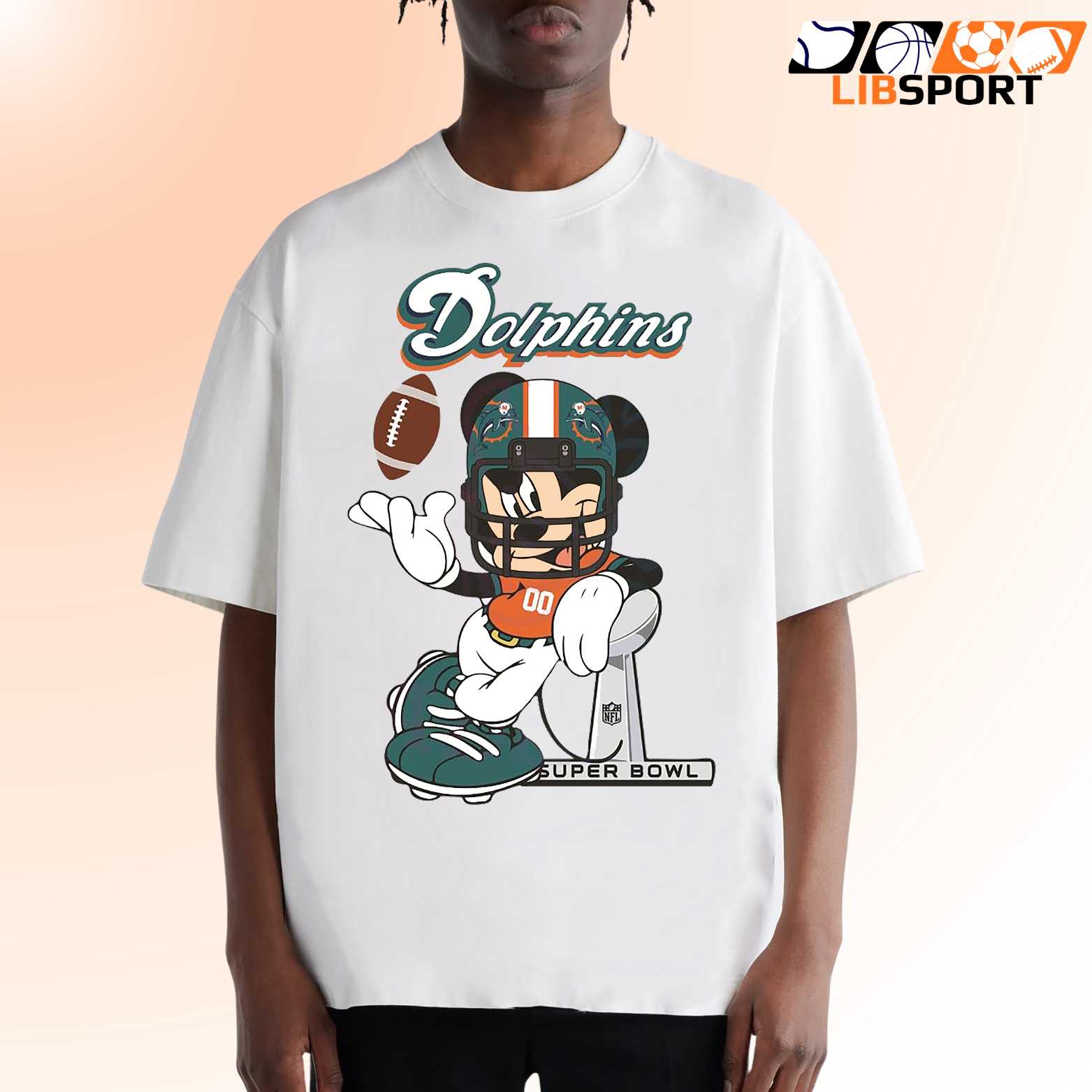 Miami Dolphins Mickey Ears Shirt, Cute Nfl Tee, Unisesx T-Shirt